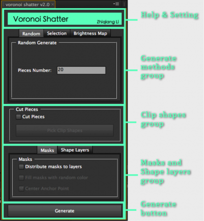 دانلود آموزش اافتر افکت سکریپت Voronoi Shatter برای خرد کردن اجسام