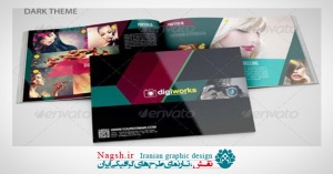 دانلود فایل لایه باز بروشور افقی