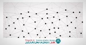دانلود وکتور نقطه های به هم متصل شبکه